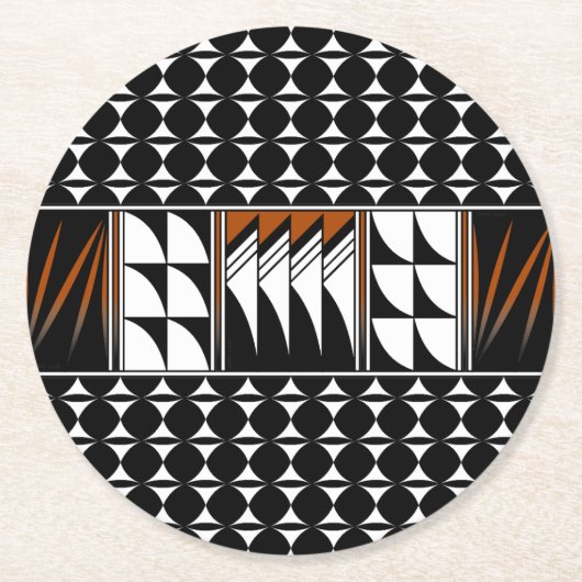 Zuidwestelijke Veatherzegels Ronde Kartonnen Onderzetter (Voorkant)