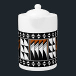 Zuidwestelijke Veatherzegels Theepot<br><div class="desc">Dit unieke kunstwerk is een andere versie van vorige kunst die de cultuur van de pueblo in het zuidwesten van de Verenigde Staten laat zien. Deze inheemse Amerikaanse culturen zijn hier al eeuwen en blijven hun cultuur en kunst delen met veel bezoekers vandaag. Dit ontwerp is een voorstelling van onze...</div>