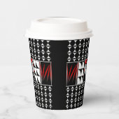 Zuidwestelijke Veer Blessenaars in het rood Papieren Bekers (Links)