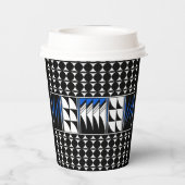 Zuidwestelijke Veer Blessings in Blauw Papieren Bekers (Achterkant)