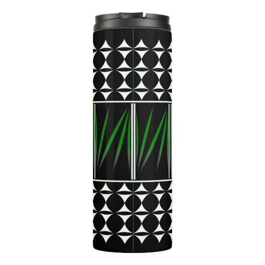 Zuidwestelijke Veer Blessings in Groen Thermosbeker (Achterkant)