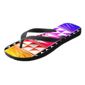 Zuidwestelijke Veer Blessings in regenboog Teenslippers (Schuin)