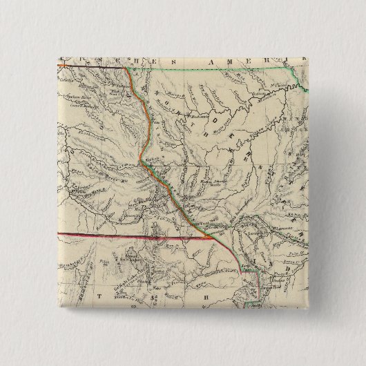 Zuidwestelijke Verenigde Staten Vierkante Button 5,1 Cm (Voorkant)