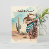 Zuidwestelijke Waterverf kerstvakantie Feestdagenkaart (Staand voorkant)