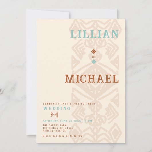 Zuidwestelijke Weave woestijn Westerne Azteekse br Kaart (Voorkant)