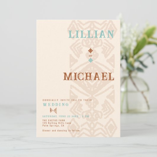 Zuidwestelijke Weave woestijn Westerne Azteekse br Kaart (Staand voorkant)