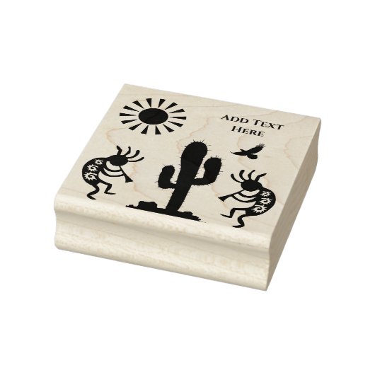 Zuidwestelijke Woestijn Arizona Kokopelli Rubberstempel (Stempel)