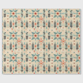 Zuidwestelijke Woestijn Blauwe gevederde Ster Bota Cadeaupapier (Vlak)