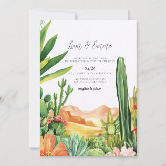 Zuidwestelijke Woestijn Cactus Arizona Huwelijk Kaart