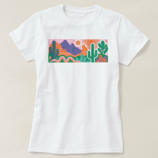 Zuidwestelijke Woestijn Cactus Grafisch T-shirt
