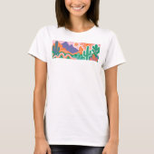 Zuidwestelijke Woestijn Cactus Grafisch T-shirt (Voorkant)
