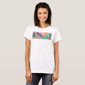 Zuidwestelijke Woestijn Cactus Grafisch T-shirt (Voorkant volledig)