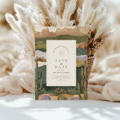 Zuidwestelijke Woestijn Cactus Landschap Wedding Save The Date