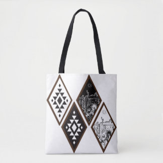 Zuidwestelijke Woestijn Diamant Boodschappentas Tote Bag