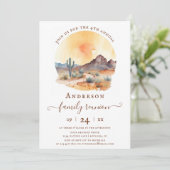 Zuidwestelijke woestijn en cactus familiereünie kaart (Staand voorkant)