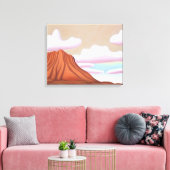 Zuidwestelijke woestijn en Mesa Minimalistische ku Canvas Afdruk (Insitu (Woonkamer))
