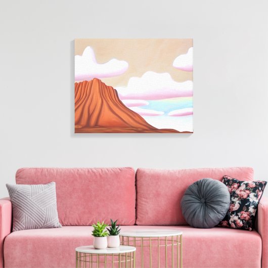 Zuidwestelijke woestijn en Mesa Minimalistische ku Canvas Afdruk (Insitu (Woonkamer))