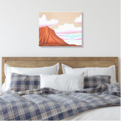 Zuidwestelijke woestijn en Mesa Minimalistische ku Canvas Afdruk (Insitu (Slaapkamer))