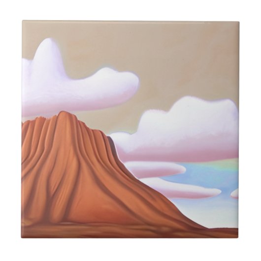 Zuidwestelijke woestijn en Mesa Minimalistische ku Tegeltje (Voorkant)