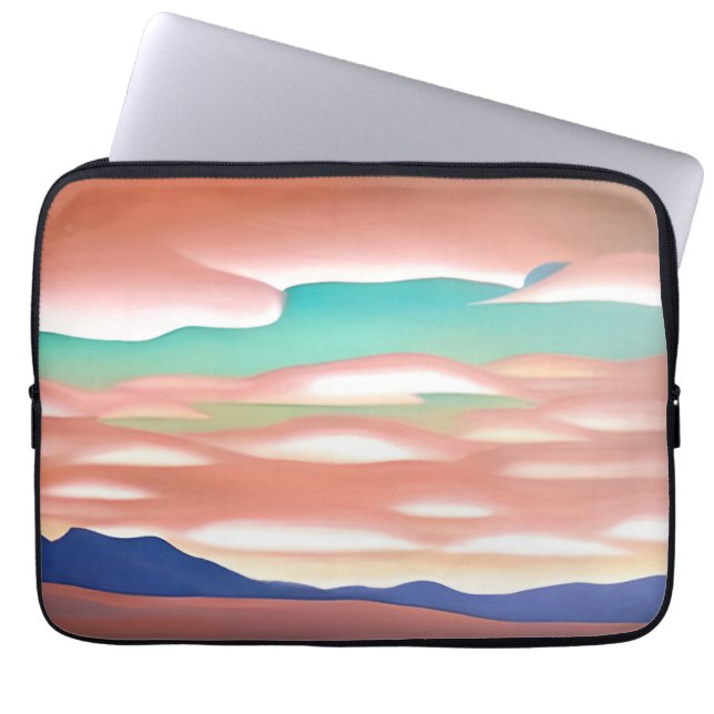 Zuidwestelijke woestijn en Sky minimalistische kun Laptop Sleeve (Voorkant)