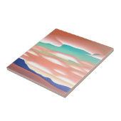 Zuidwestelijke woestijn en Sky minimalistische kun Tegeltje (Zijkant)