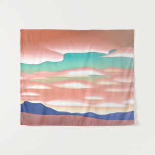 Zuidwestelijke woestijn en Sky minimalistische kun Wandkleed