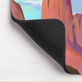 Zuidwestelijke woestijn met bergen minimalistische muismat (Hoek)