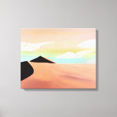 Zuidwestelijke woestijn met duinen minimalistische canvas afdruk (Voorkant)