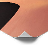 Zuidwestelijke woestijn met duinen minimalistische poster (Hoek)