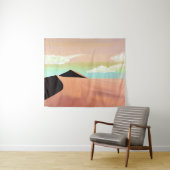 Zuidwestelijke woestijn met duinen minimalistische wandkleed (In Situ (horizontaal))