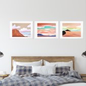 Zuidwestelijke woestijn minimalistische kunst muurkunst sets (Slaapkamer)