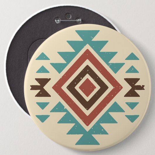 Zuidwestelijke Woestijn Ronde Button 6,0 Cm (Voorkant /achterkant)