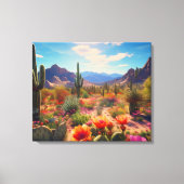 Zuidwestelijke Woestijn Uitgerekt Canvas Print (Voorkant)
