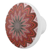 Zuidwestelijke woestijn - ventilator Mandala Red Keramische Knop (Rechts)