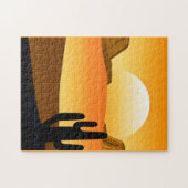 Zuidwestelijke woestijn Zonsondergang met Mesas Legpuzzel (Horizontaal)