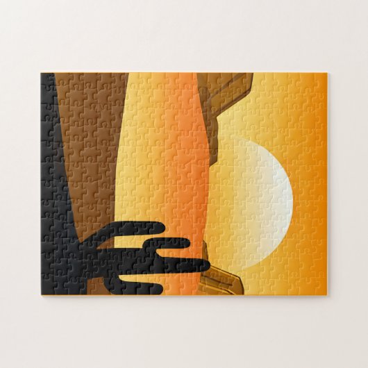 Zuidwestelijke woestijn Zonsondergang met Mesas Legpuzzel (Horizontaal)