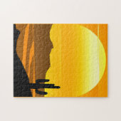 Zuidwestelijke woestijn Zonsondergang met Mesas Legpuzzel (Horizontaal)
