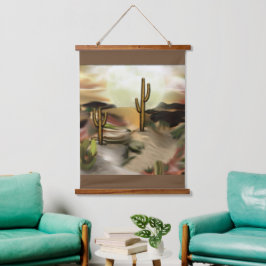 Zuidwestelijke woestijn zonsopgang Abstracte Kunst Hangend Wandkleed