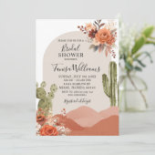 Zuidwestelijke woestijncactus bloemig Vrijgezellen Kaart (Staand voorkant)