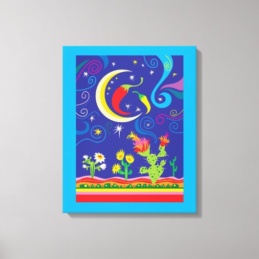 Zuidwestelijke woestijnhemel canvas afdruk (Voorkant)
