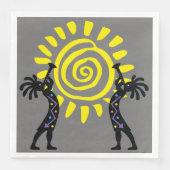 Zuidwestelijke woestijnindianen Kokopelli Servet (Voorkant)