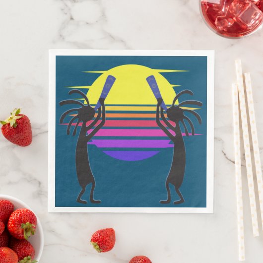 Zuidwestelijke woestijnindianen Kokopelli Servet (Insitu)