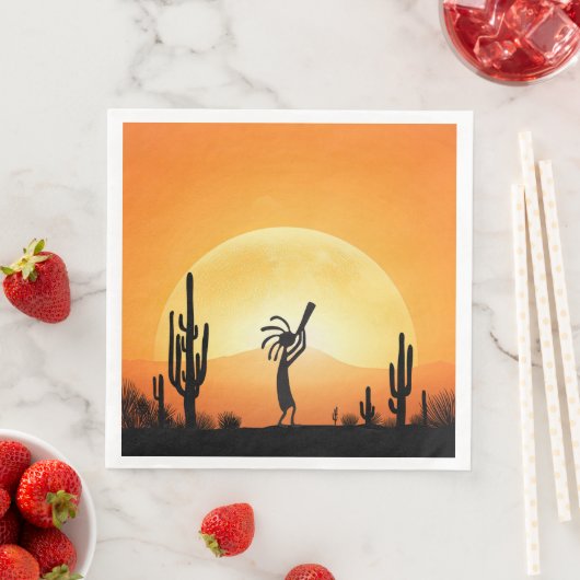 Zuidwestelijke woestijnindianen Kokopelli Servet (Insitu)