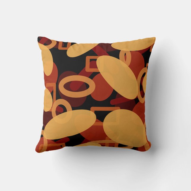 Zuidwestelijke woestijnlandschap kleuren abstracte kussen (Achterkant)