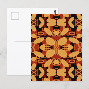 Zuidwestelijke woestijnlandschapskleuren Abstracte Briefkaart