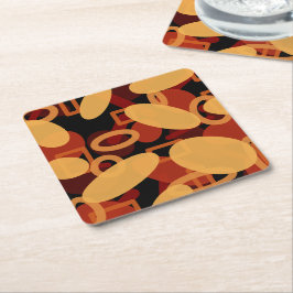 Zuidwestelijke woestijnlandschapskleuren Abstracte Kartonnen Onderzetters