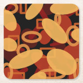 Zuidwestelijke woestijnlandschapskleuren Abstracte Kartonnen Onderzetters (Voorkant)