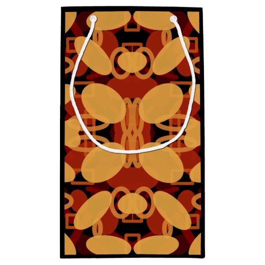 Zuidwestelijke woestijnlandschapskleuren Abstracte Klein Cadeauzakje (Achterkant)