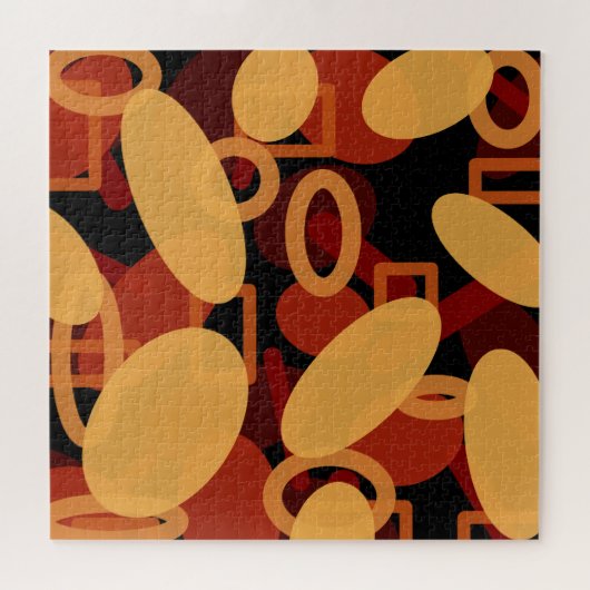 Zuidwestelijke woestijnlandschapskleuren Abstracte Legpuzzel (Horizontaal)