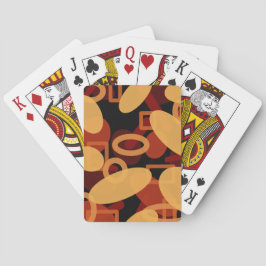 Zuidwestelijke woestijnlandschapskleuren Abstracte Pokerkaarten